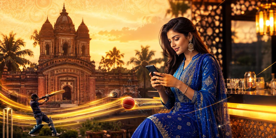 বাংলাদেশে স্মার্টফোনে ক্রিকেট বেটিং করছেন একজন ব্যবহারকারী